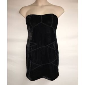 Silence + Noise Black Strapless Dress XS NWOT